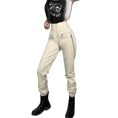 China New Style High Waisted Anti-Wrinkle Slimming Elasticity Zipper Pants Trousers For Long Pants Women for sale