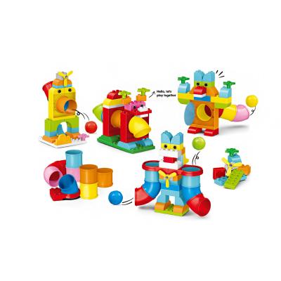 China DIY TOY Education Creative Blocks Set Puzzle Building Blocks Hot Sale Bucket Set Intelligent DIY Toys For Children for sale