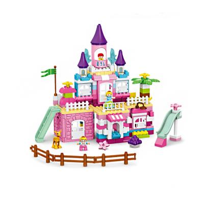 China Construction Toy High Quality DIY Puzzle Building Block 194pcs Garden Castles Toy For Kids ABS Plastic Building Blocks Hot Selling Sets for sale