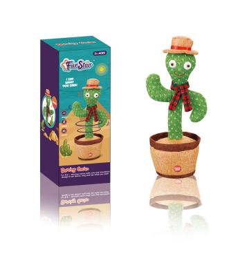 China dance & singing & Hot Selling Recording Cactus Toy Electric Plush Recording Cactus Dance Singer Toys Novelty Model Funny Toys 2021 New for sale