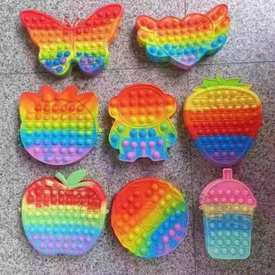 China Chinese Bag Toys 2021 Educational Silicone Decompression Extrusion Coin Purse Bubble Coin Purse Children's Toy Children's Toy New for sale