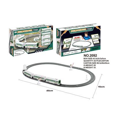 China Slot Toy Hot Sale Cheap High Speed ​​Train With Track New Kids Toys Electric Train With Rail DIY Set Toy Set for sale