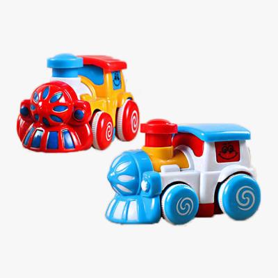 China Cute Metal Car Metal Toy High Quality Alloy Locomotive Model Toy Die-cast Plastic Children Pocket Toys Ornaments Trailer for sale