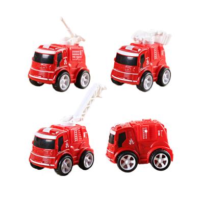 China Diecast Toy Hot Selling Alloy Inertia Fire Fighting Truck Model Car Toy 1:43 Scale Diecast Classic Sensitive Diecast Gift For Kids for sale