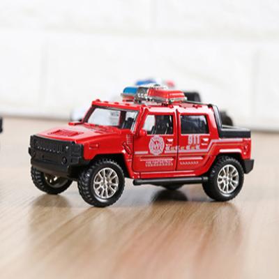 China Toy Wholesale OEM Chinese Factory Police Car Model Diecast Vehicle 1/43 Toys Alloy Pull Back Car Diecast Toys For Children for sale