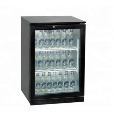 China Supermarket Multideck Introduce High Quality Hot Selling Single Door 126L Beer Cooler For Supermarket Beer Display for sale