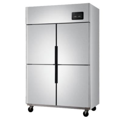 China Good Price of Four Door Kitchen Food Freezer Stainless Steel Freezer Fridge Single-temperature for Restaurant Storage Meat and Vegetables for sale