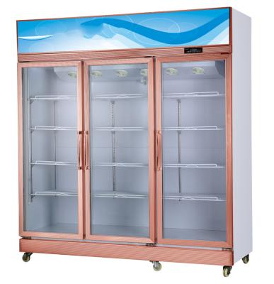 China Single-temperature supermarket commercial in upright freezer with glass door LC-1800 for sale