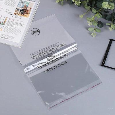 China Disposable High Quality Transparent Self Adhesive Plastic Bag Seal OPP Accessories Clothing Package OPP Bag for sale