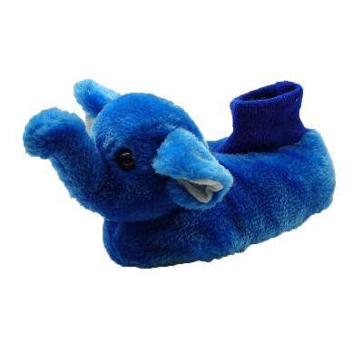 China Hot Selling Lightweight Cute Animal Elephant Kids Shoes Royal Blue Indoor Shoes for sale