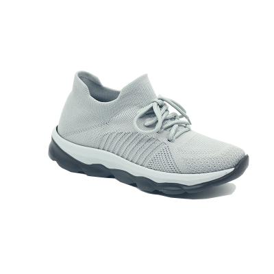 China Wholesale Fashion Trend Fly Knit Sock Shoe Slip On Breathable Outdoor Sporty Women Running Walking Shoes for sale