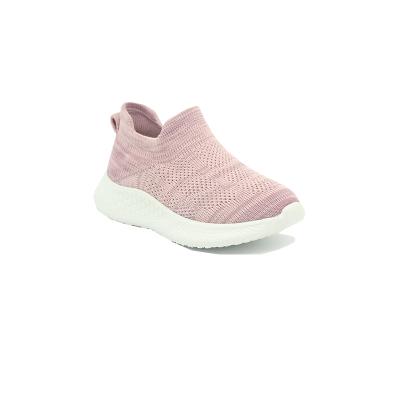 China Breathable Hot Sale Fly To Knit Custom Logo Glass Pattern Sock Sneakers Kids Walking Shoes for sale