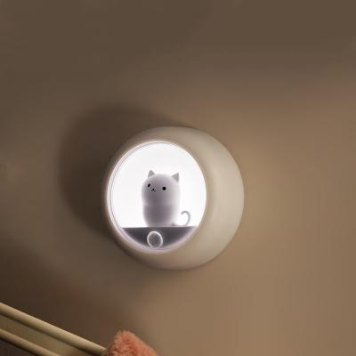 China 2022 New Arrivals Modern Rechargeable Wireless Motion Sensor Wall 3d Outdoor Indoor Children Kids Led Touch Night Lights Lamp for sale