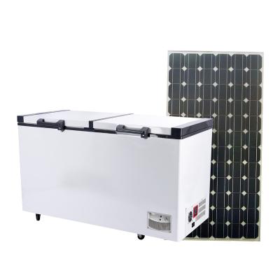 China Low Energy Consumption Chinese Factory 500L Household 12v Solar Chest Freezer for sale