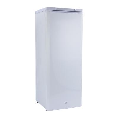 China COMPRESSOR DC Solar Power Single Door Swing Door Upright Freezer Refrigerator 200liter for sale