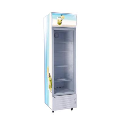 China 300L Single-Temperature Door Beverage Fridge Beer Cooler Glass Upright Used Display Fridge LC-300 for sale