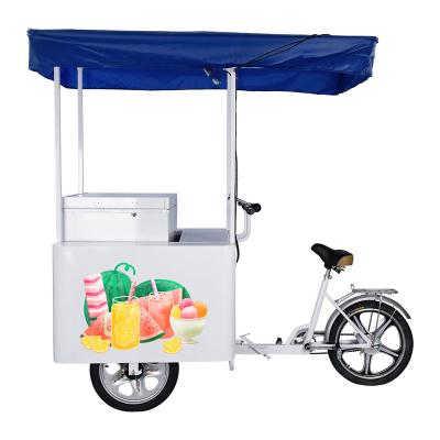 China Ourdoor Mobile Vendors Tricycle With 12V/24V Solar Chest Freezer TS-158 for sale