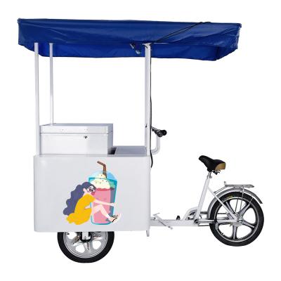 China Ourdoor 108L Ice Cream Tricycle With Solar DC Freezer for sale