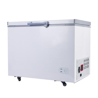 China Energy Saving 100mm Foam Thickness Solar Deep Chest Freezer BD/Because 258H for sale