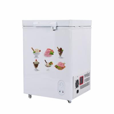 China Mini Freezer Solar Powered Table Top Open Single Door With Lock And Chest Main Freezer BD/Because-86 86L for sale