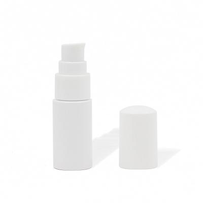 China Hot Sale Mini Size 20ml Packaging PET Cosmetic Lotion Bottle With White Pump Cover for sale