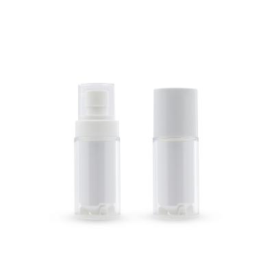 China 50ml Pure White Double Wall Screw Cap Cosmetic Packaging Lotion Facial Cream Bottle for sale