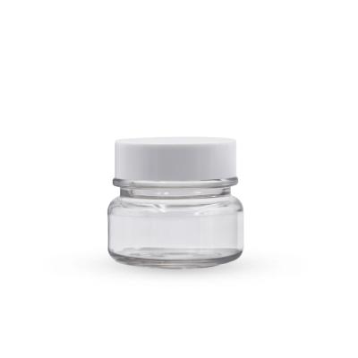 China 70g Pet Cosmetic Packaging Custom Color Cosmetic Hot Selling Transparent Cream Jar With Lid for sale