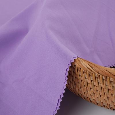 China Stretch Shaoxing Textile Manufacturer 90%Polyester 10%Spandex Purple Stretch Fabric for sale