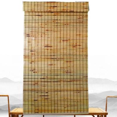 China Traditional Cordless Bamboo Lamp Shades With Wood Rail Wrap Bamboo Shades for sale