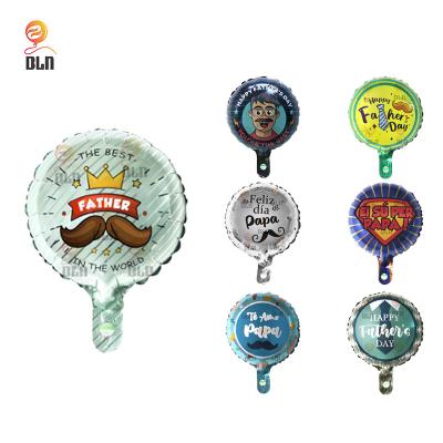 China BLN Bolloon Toy Shape Spanish Feliz Dia Papa Globos Happy Father's Day Foil Balloon Gift Toy Wholesale 10 Inch Rounds For Party Decoration for sale