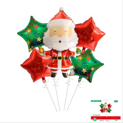 China BLN Gift Merry Christmas Foil Balloons Spawn Christmas Trees Helium Balloons For Decoration for sale