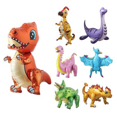 China Toy Gift BLN Toy Holding Animal Dinosaur Tyrannosaurus Ankylosaurus Globo Kit Inflatable Balloon Gift 3D Balloons Birthday Party Baby Shower for sale