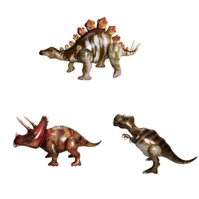 China Toy BLN 75*130cm large dinosaur 3D shape animal foil balloon Jurassic period Jurassic period dinosaur advertising globo birthday air balloon gift Toy Gift for sale