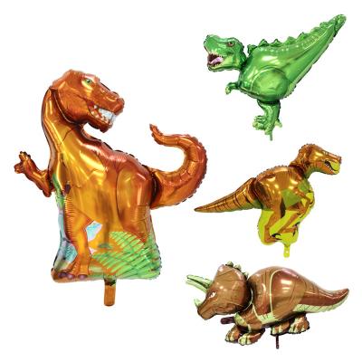 China Toy Jurassic Dinosaur Foil Balloon Triceratops Tyrannosaurus Dinosaur Shape Air Balloon Globo Gift Fast Advertising Toy Children's Birthday Gift for sale