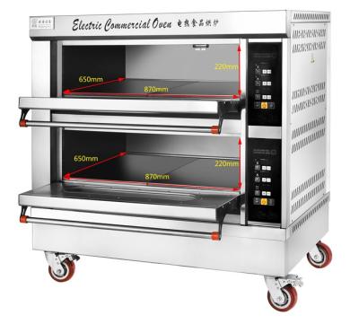 China Factory Price 2 Platform Easy Operation High Efficiency Commercial Electric Platform Oven For Bakery for sale