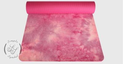 China Custom Eco Friendly Digital Printed Suede Yoga Mat, Vivid printing for sale