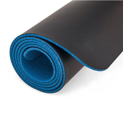 China Non-odour PU leather surface yoga mat, laser engraving large exercise/fitness mat for sale