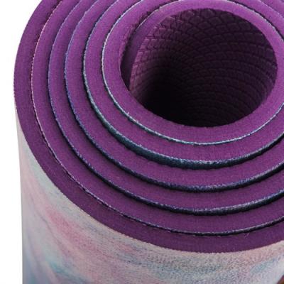 China Custom design printed Yoga Mat Suede/Microfiber Washable Yoga Mat for sale