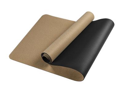 China Patterned Yoga Mat/ Cork Mat Superior Grip, Slip Resistant Cork Yoga Mat, Fitness Mat, Comfortable Yoga Mat for sale