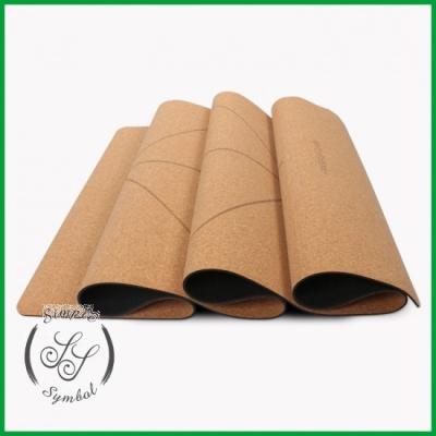 China Patterned Cork Yoga Mat,ECO-Friendly Yoga Mat,Gym Mat for sale