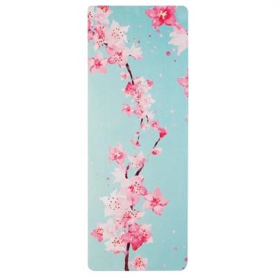 China Suede Anti-Slip Exercise Mat, Gymnastics Mats, Suede/ Microfiber Hot Yoga mats, Color printed yoga mat manufacture for sale