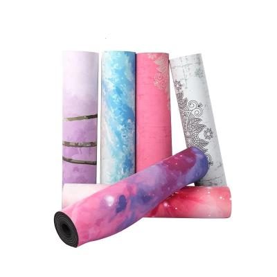 China Suede Yoga Mat, Portable Gymnastics Mats, Microfiber mats, professional suede mat manufacturer for sale