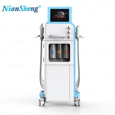 China New Dye Removal Niansheng Design 9 in 1 Hydra Facial Hydraulic Skin Hydraulic Analyzer Dermabrasion Water Beauty Water Dermabrasioin Remover Machine for sale