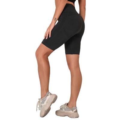 China Breathable High Quality Five-point Women's Tight-Fitting Hip Gaiters Shorts Fitness Yoga Pants for sale