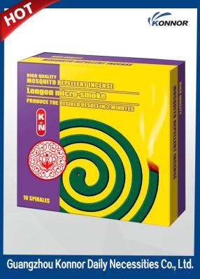 China Hotel Smokeless Mosquito Coil , Plant Fiber Mosquito Repellent Coil for sale