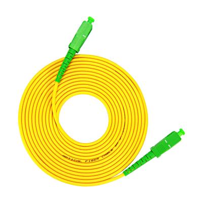 China 0.9mm 100% New 10PCS SC/APC-SC/APC Ready Stock Lot1M/3M Simplex 9/125 Single Mode SM Fiber Optic Cable Patch Cord Fiber Jumper for sale