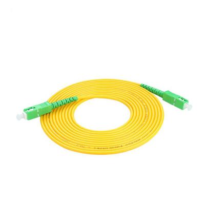 China FTTH SC/APC-SC/APC factory customization fiber optic patch cord for FTTH single mode single mode fiber cable patchcord for sale