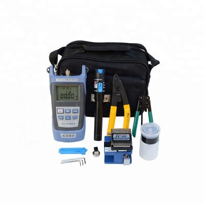 China Cold Tool Fiber Optic Splice Tool Fiber Optic Cable Tool Kits With OPM VFL Fiber Cleaver Fiber Optic Equipment For FTTH Network for sale