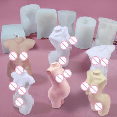 China Viable Resin Body Molds Silicone Body Support Mold 3D Female Candle Molds Women Mold Human Mold Cake Model Tools For Resin Casting for sale