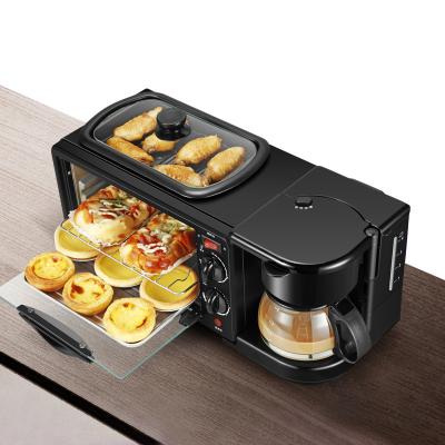 China Fashionable Breakfast Sandwich Maker-Multifunctional 3 in 1 Breakfast Machine Can Make Coffee Sandwiches Cake for sale